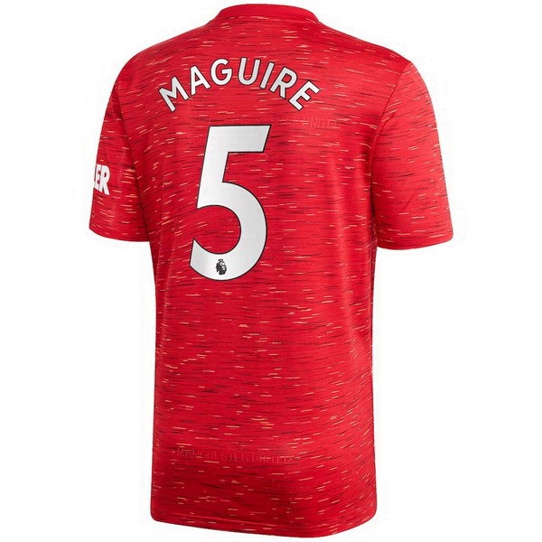 Maillot Football Manchester United NO.5 Maguire Domicile 2020-21 Rouge